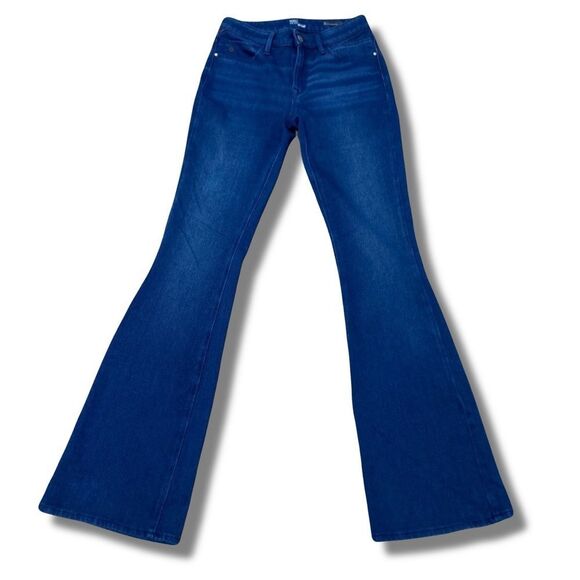 Mavi Indigo Move Ida Mid Rise Mermaid Flare Blue Jeans Stretch Size 28 X 34” - Picture 1 of 11